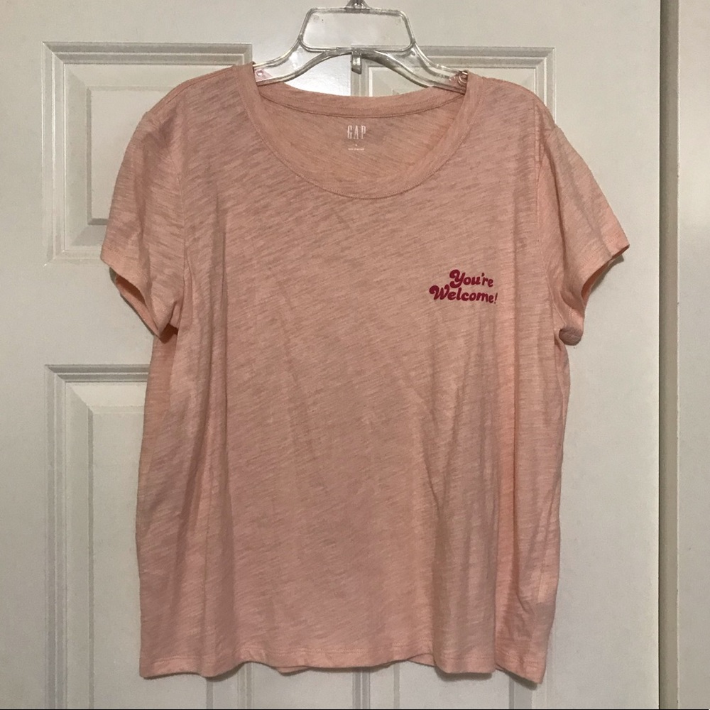 GAP pink short sleeve shirt/ size s